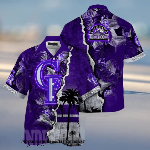 Colorado Rockies MLB Flower Full Printing 3D Hawaiian Shirt