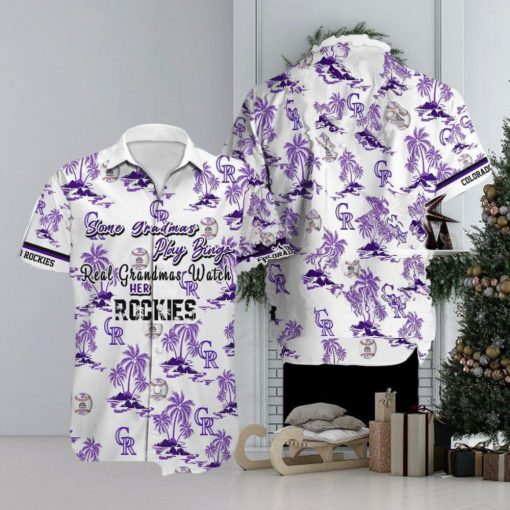 Colorado Rockies MLB Hawaiian Shirt Ball And Coconut Pattern