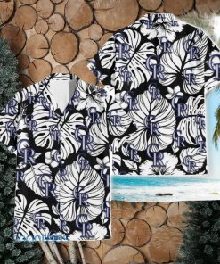 Colorado Rockies White Hibiscus Floral Tropical 3D Hawaiian Shirt For Men And Women