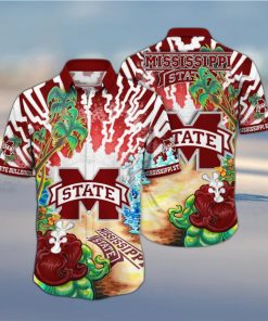 Colorful Aloha NCAA Mississippi State Bulldogs Hawaiian Shirt Summer Vacation Gift