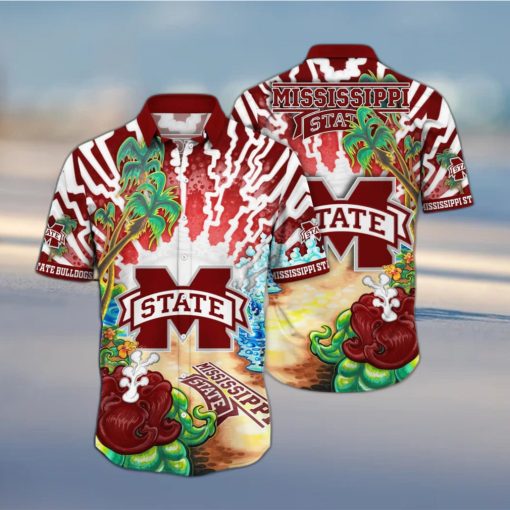 Colorful Aloha NCAA Mississippi State Bulldogs Hawaiian Shirt Summer Vacation Gift