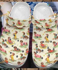 Colorful Dachshunds, Classic Dog Crocs Clogs for Shoe Enthusiasts