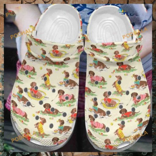 Colorful Dachshunds, Classic Dog Crocs Clogs for Shoe Enthusiasts