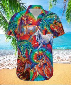 Colorful Horse Unisex Hawaiian Shirts