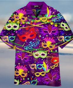 Colorful Mask Mardi Gras Fat Tuesday Carnival Hawaiian Shirt