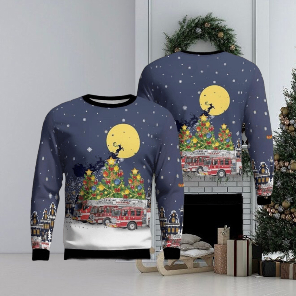 Chicago Bears Tree Ball Christmas Ugly Sweater