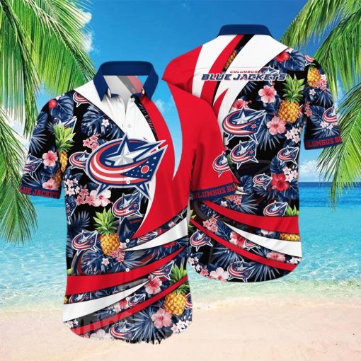 Columbus Blue Jackets NHL Floral Classic Hawaiian Shirt