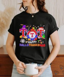 Comfort Colors Texas Rangers Happy HalloThanksMas T shirt