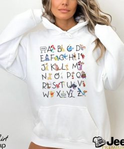 Comfort Colors® Disney Alphabet Characters From A To Z Shirt Teacher T Shirt Appreciation Tee Disneyland Halloween Party Sweatshirt