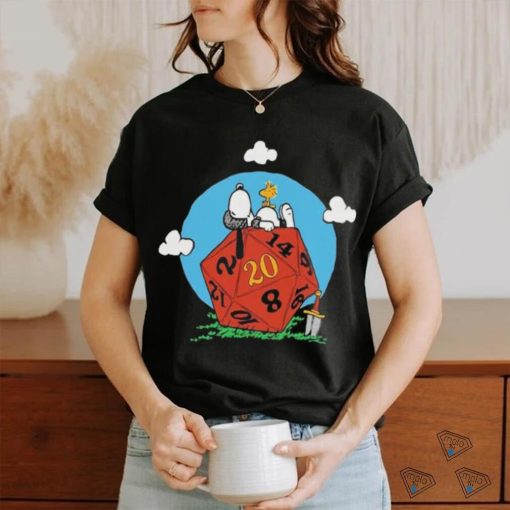 Comic Dog RPG d20 Snoopy T Shirt