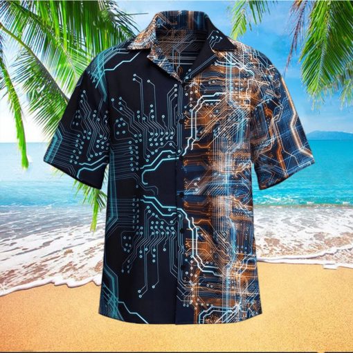 Computer Circuit Board Art Hawaiian Shirt