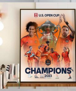 Congrats Houston Dynamo Are 2 Time Lamar Hunt US Open Cup Champions Home Decor Poster Canvas