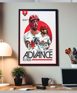 Congrats Philadelphia Phillies Advance To NLDS 2023 MLB Home Decor Poster Canvas