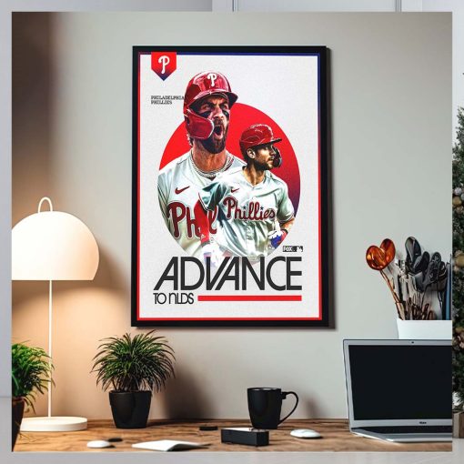 Congrats Philadelphia Phillies Advance To NLDS 2023 MLB Home Decor Poster Canvas