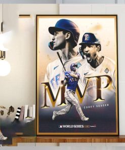 Congrats To Corey Seager Is The 2023 World Series MVP Winner Home Decor Poster Canvas