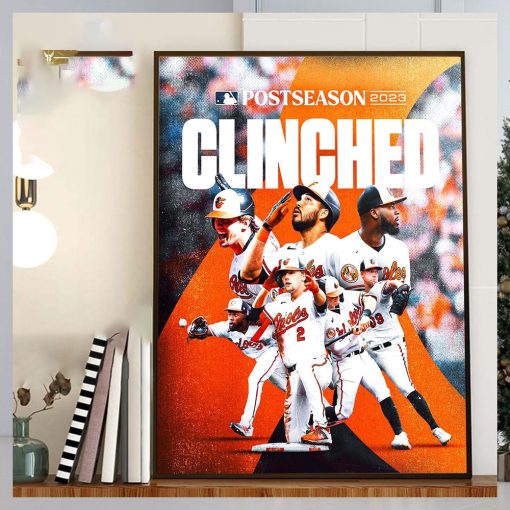 Congrats to Baltimore Orioles Clinched 2023 MLB Postseason Take October Orioles Home Decor Poster Canvas