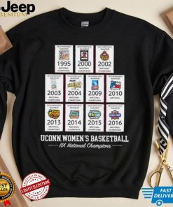 Connecticut Huskies Women’s Basketball 11X National Champions banners shirt