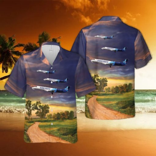 Contour Airlines Embraer ERJ 135 Hawaiian Shirt