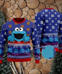 Cookie Monster Knitted Xmas Sweater Gift Men And Women