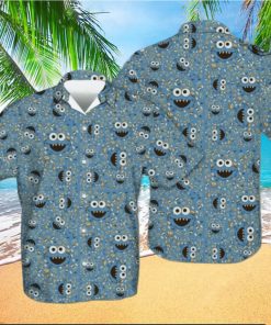 Cookie Monster Shirt For Adults Mens Cookie Monster Hawaiian Shirt