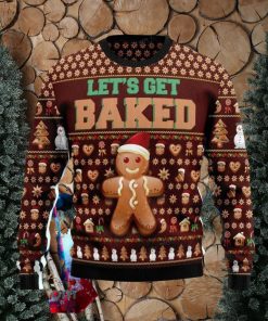 Cookies Lets Get Baked Christmas Ugly Christmas Sweater Impressive Gift For Men And Women