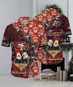 Cool Disney Mickey Mouse NFL San Francisco 49ers Hawaiian Shirt, NFL Hawaiian Shirt