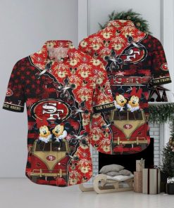 Cool Disney Mickey Mouse NFL San Francisco 49ers NFL Hawaiian Shirt