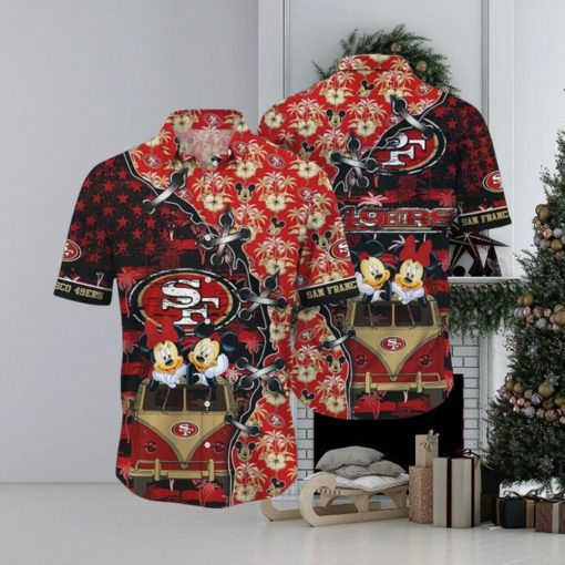 Cool Disney Mickey Mouse NFL San Francisco 49ers NFL Hawaiian Shirt