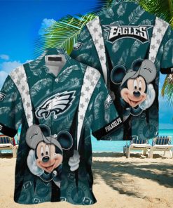 Cool Disney Mickey Mouse Philadelphia Eagles Hawaiian Shirt - Limotees