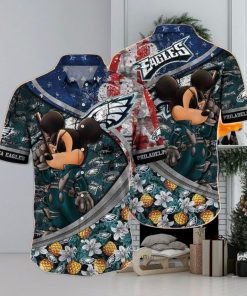 Cool Disney Mickey Mouse Philadelphia Eagles NFL Disney Hawaiian Shirt