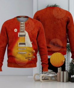 Cool Electric Guitar For Guitar Lovers 3D Full Print Ugly Sweater Christmas Gift Sweater