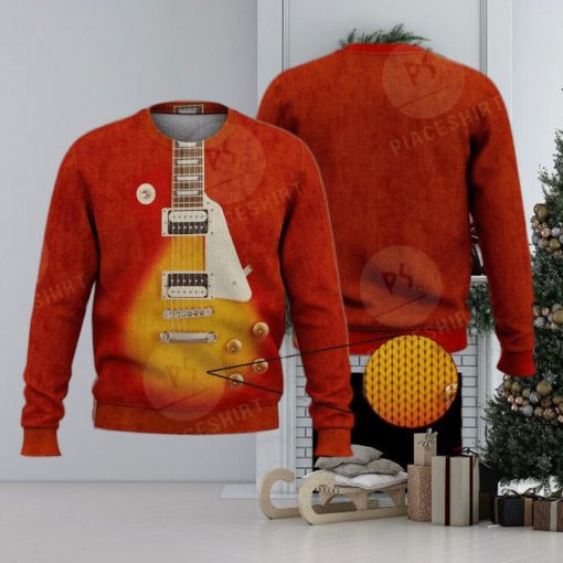 Cool Electric Guitar For Guitar Lovers 3D Full Print Ugly Sweater Christmas Gift Sweater