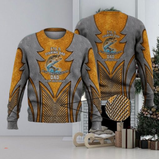 Cool Fishing Dad Shirt Funny Father’S Day Gift For Fisherman 3D Full Print Ugly Sweater Christmas Gift Sweater