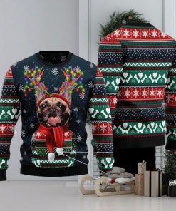 Cool French Bulldog Christmas Ugly Sweater Sweatshirt