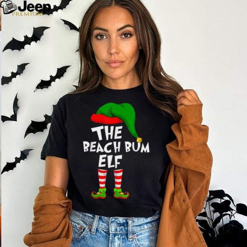 Cool Funny Matching Family Christmas Beach Bum Elf T Shirts