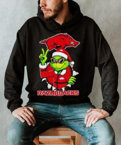 Cool Grinch Arkansas Razorbacks Christmas shirt