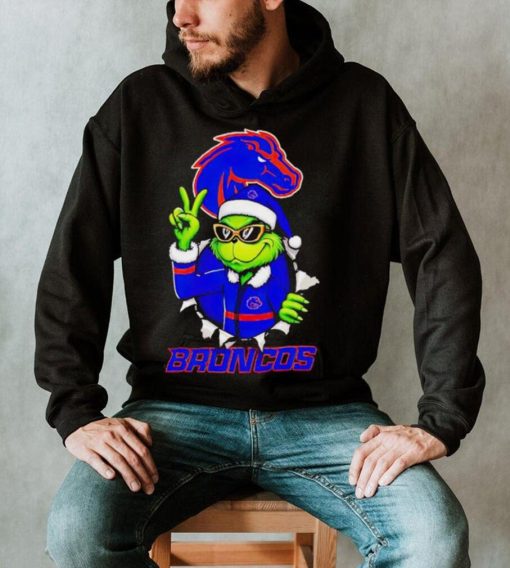 Cool Grinch Boise State Broncos Christmas shirt