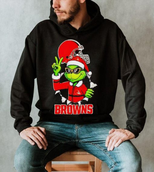 Cool Grinch Cleveland Browns Christmas shirt