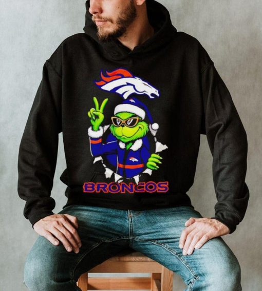 Cool Grinch Denver Broncos Christmas shirt