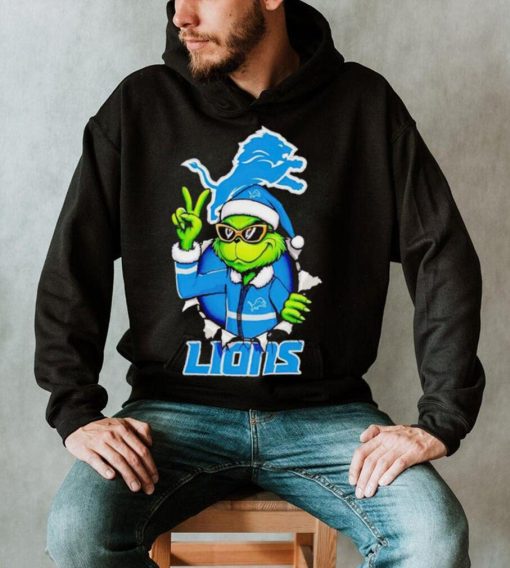 Cool Grinch Detroit Lions Christmas shirt