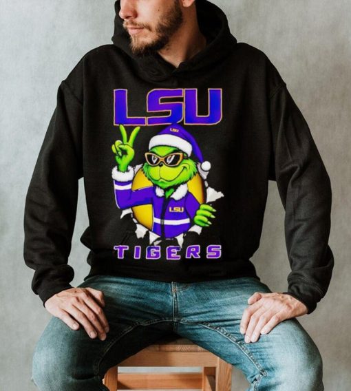 Cool Grinch LSU Tigers Christmas shirt