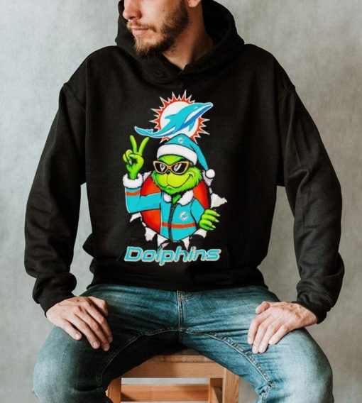 Cool Grinch Miami Dolphins Christmas shirt