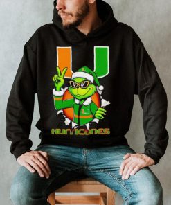 Cool Grinch Miami Hurricanes Christmas shirt