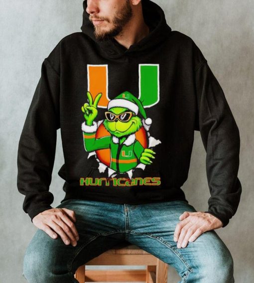 Cool Grinch Miami Hurricanes Christmas shirt