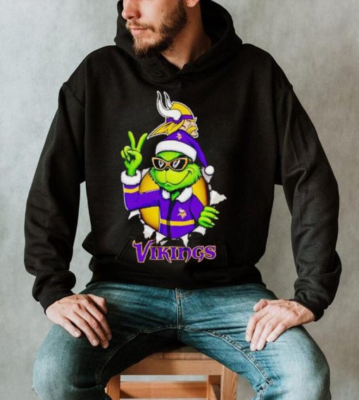 Cool Grinch Minnesota Vikings Christmas shirt