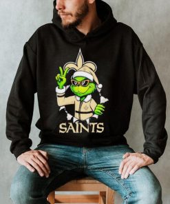 Cool Grinch New Orleans Saints Christmas shirt