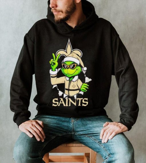 Cool Grinch New Orleans Saints Christmas shirt