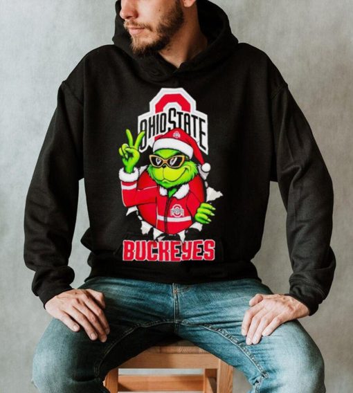 Cool Grinch Ohio State Buckeyes Christmas shirt