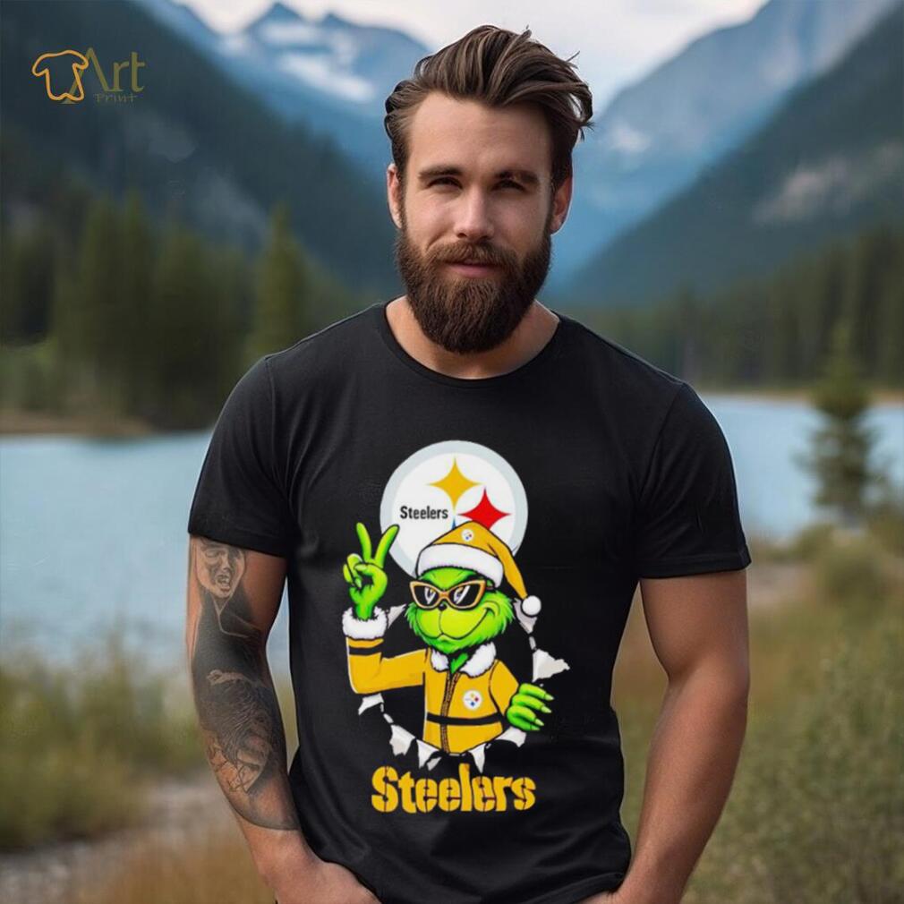 Cool Grinch Pittsburgh Steelers Christmas shirt teejeep