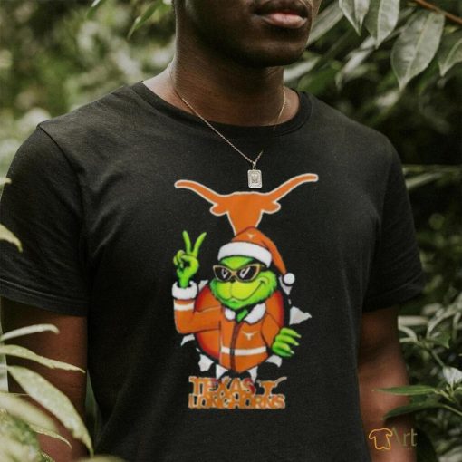 Cool Grinch Texas Longhorns Christmas Ncaa Football Shirt